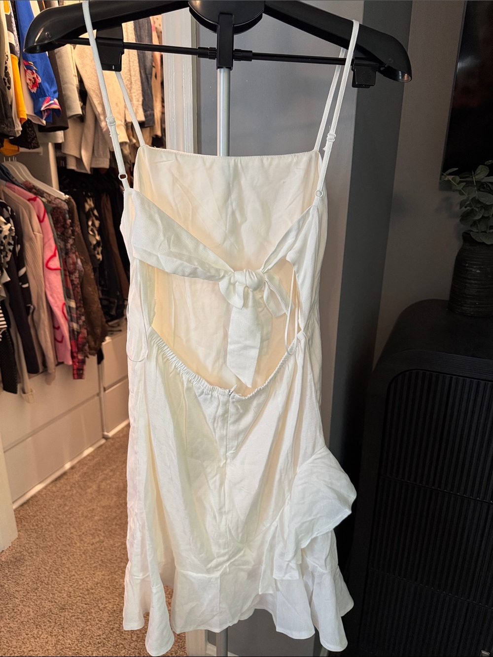 White Ruffle Dress - Picture 4 of 5